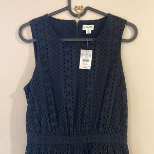 Black eyelet dress